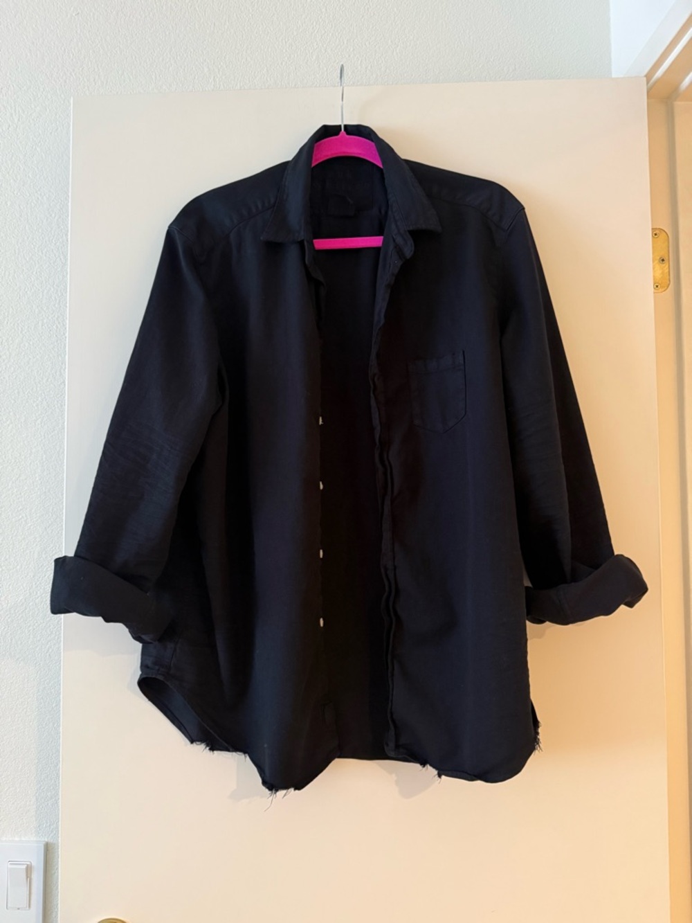 Frank & Eileen Black Lightweight Button-Front Shirt L